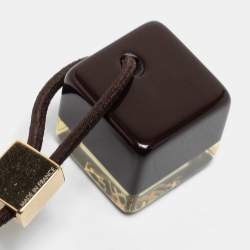 Louis Vuitton Praline Brown Resin Inclusion Hair Cubes Set of 2