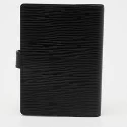 Pre Owned Louis Vuitton Black Epi Leather Small Ring Agenda Cover