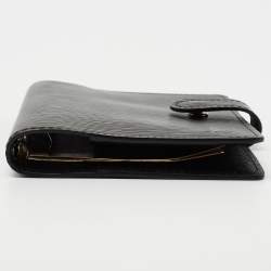Pre Owned Louis Vuitton Black Epi Leather Small Ring Agenda Cover