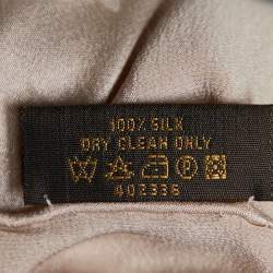 مملوكة مسبقًا Louis Vuitton Beige Monogram Monaco Silk Scarf