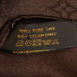 مملوكة مسبقًا وشاح لوي فيتون حرير موناكو مونوغرامي بني