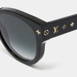 LOUIS VUITTONAuth Women's Sunglasses Black My Monogram Round Z1526E