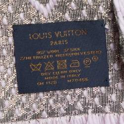 Louis Vuitton Pink Logomania Wool & Silk Shine Scarf