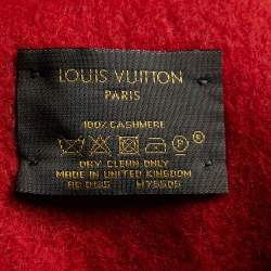 Pre Owned Louis Vuitton Cherry Red Reykjavik Cashmere Scarf