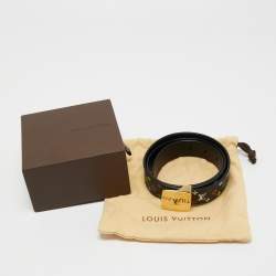 Louis Vuitton Black Monogram Multicolore Canvas LV Cut Belt 85CM