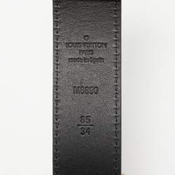 Louis Vuitton Black Monogram Multicolore Canvas LV Cut Belt 85CM