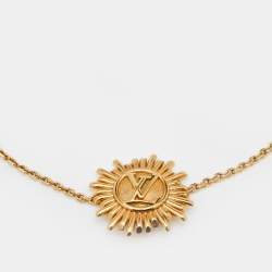 Pre Owned Louis Vuitton Gold Tone Vendome Chain Bracelet