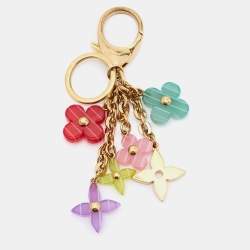 Louis Vuitton Multicolor Resin Monogram Flower Key Holder and Bag Charm -  Yoogi's Closet