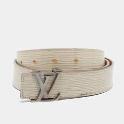 Louis Vuitton Ivorie Epi Leather LV Initiales Belt 80CM Louis Vuitton
