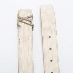 Louis Vuitton Rubis Epi Leather LV Initiales Belt 80 CM at 1stDibs