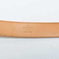 Pre Owned Louis Vuitton Ivorie Epi Leather LV Initiales Belt 80CM