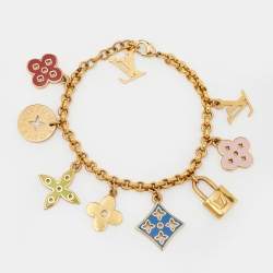Pre Owned Louis Vuitton Monogram Multicolor Looping Charm Bracelet