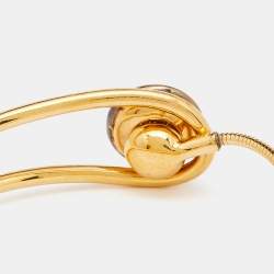 Pre Owned Louis Vuitton Gold Tone Celeste Bracelet & Ring Set