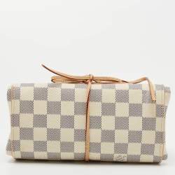 Pre Owned Louis Vuitton Damier AzurTrousse Bijoux Pliable Pouch