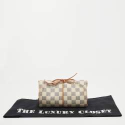 Pre Owned Louis Vuitton Damier AzurTrousse Bijoux Pliable Pouch