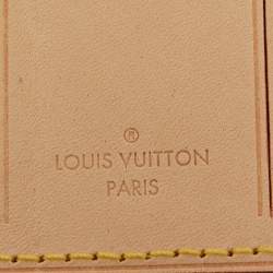 Pre Owned Louis Vuitton Vachetta Leather Luggage Name Tag