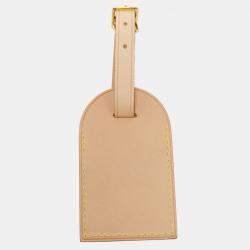 Pre Owned Louis Vuitton Vachetta Leather Luggage Name Tag