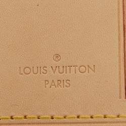 Pre Owned Louis Vuitton Vachetta Leather Luggage Name Tag