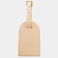 Pre Owned Louis Vuitton Vachetta Leather Luggage Name Tag