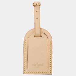 Pre Owned Louis Vuitton Vachetta Leather Luggage Name Tag