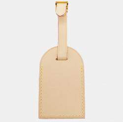 Pre Owned Louis Vuitton Vachetta Leather Luggage Name Tag