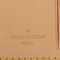 Pre Owned Louis Vuitton Vachetta Leather Luggage Name Tag