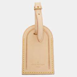 Pre Owned Louis Vuitton Vachetta Leather Luggage Name Tag