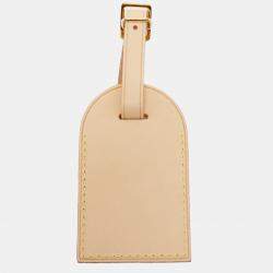 Pre Owned Louis Vuitton Vachetta Leather Luggage Name Tag