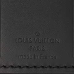 Louis Vuitton Black Leather Luggage Name Tag
