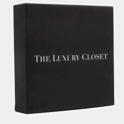Pre Owned Louis Vuitton Black Leather Luggage Name Tag