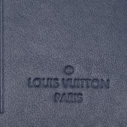 مملوكة مسبقًا Louis Vuitton Blue Leather Luggage Name Tag