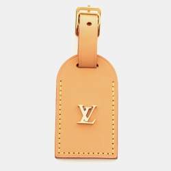Louis Vuitton, Bags, Louis Vuitton Name Tag Tan Leather Tag For Bag  Authentic Lv