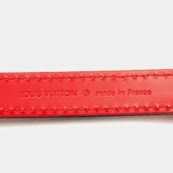 Pre Owned Louis Vuitton Red Leather Adjustable Shoulder Bag Strap