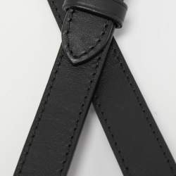 Pre Owned Louis Vuitton Black Leather Adjustable Shoulder Bag Strap