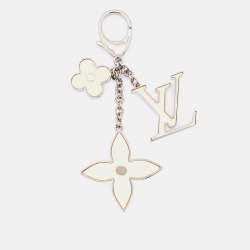 Louis Vuitton Bag Charm Chain Fleur De Monogram White/Beige in