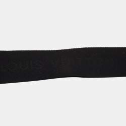 Pre Owned Louis Vuitton Black Logo Canvas Adjustable Shoulder Bag Strap