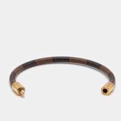 Louis Vuitton Keep It Canvas Gold Tone Bracelet