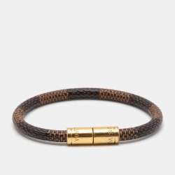 Louis Vuitton Black Suhali Leather Koala Bracelet Size M - Yoogi's Closet