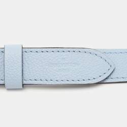Pre Owned Louis Vuitton Blue Leather Adjustable Bag Shoulder Strap