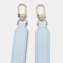 Pre Owned Louis Vuitton Blue Leather Adjustable Bag Shoulder Strap