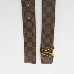Initiales cloth belt Louis Vuitton Beige size 80 cm in Cloth