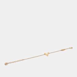Louis Vuitton Gold Tone Essential V Bracelet – The Closet