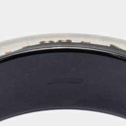 Louis Vuitton Black Logo Monogram Resin Uncle John Bangle