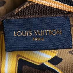Louis Vuitton Brown Monogram Confidential Silk Square Scarf