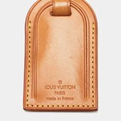 Pre Owned Louis Vuitton Vachetta Leather Luggage Name Tag