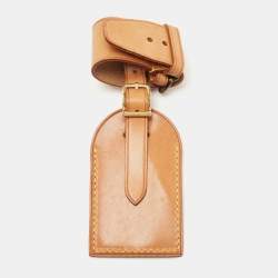 Pre Owned Louis Vuitton Vachetta Leather Luggage Name Tag