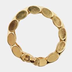 Pre Owned Louis Vuitton Unchain V Gold Tone Bracelet