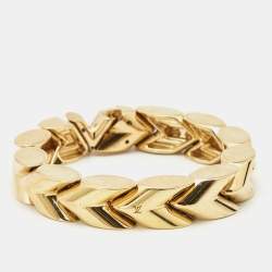 Louis Vuitton Unchain V Gold Tone Bracelet Louis Vuitton | TLC