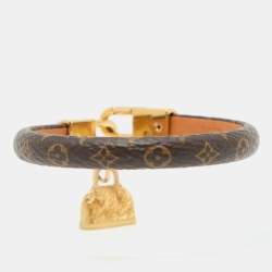 lv leather bracelet womens
