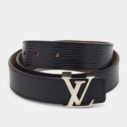 Initiales leather belt Louis Vuitton Brown size 85 cm in Leather